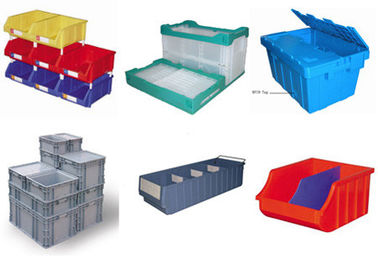 Injection Nesting Folding & Stacking Molded Plastic Cotainers for PVC-U Pipe Rack System