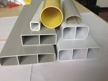 circle / sqaure Customized color PVC shaped tube pipe of rectangular plastic tubing