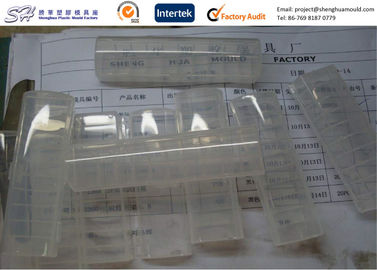 Small PP Clear Plastic Storage Box 2 Cavity Injection Molded Plastic Products