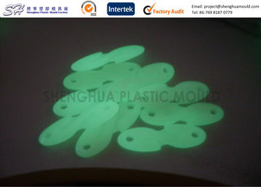 Glow In The Dark Plastic Injection Molded Products , Optional Clear PP PS ABS Materials