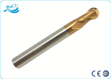 55 - 65 Hardness Carbide Ball Nose End Mill for Plastic , Bullnose End Mill