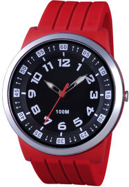 White Sports Mens Analog Watch / Rubber Silicone Analog Watches